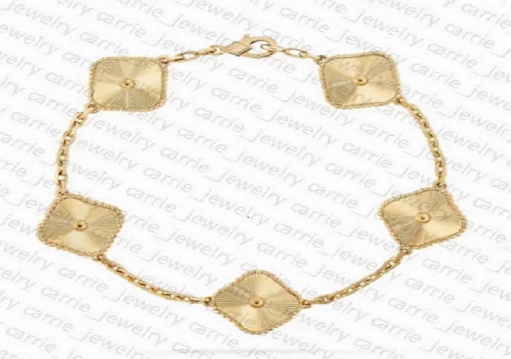 

S925 silver Designer Necklace Fritillaria Pendant Necklaces Elegant agate 18k gold Clovers leaf flowers bracelets four charms Desi6884595