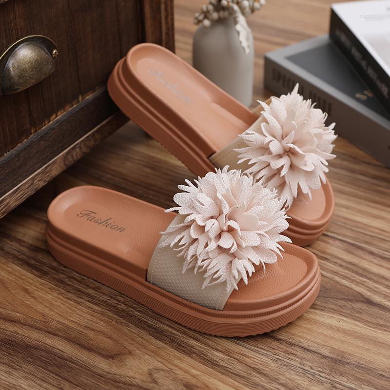 

Slippers Women Summer Thick Bottom Fashion Soft Roman Beach Woman Shoes For, Black