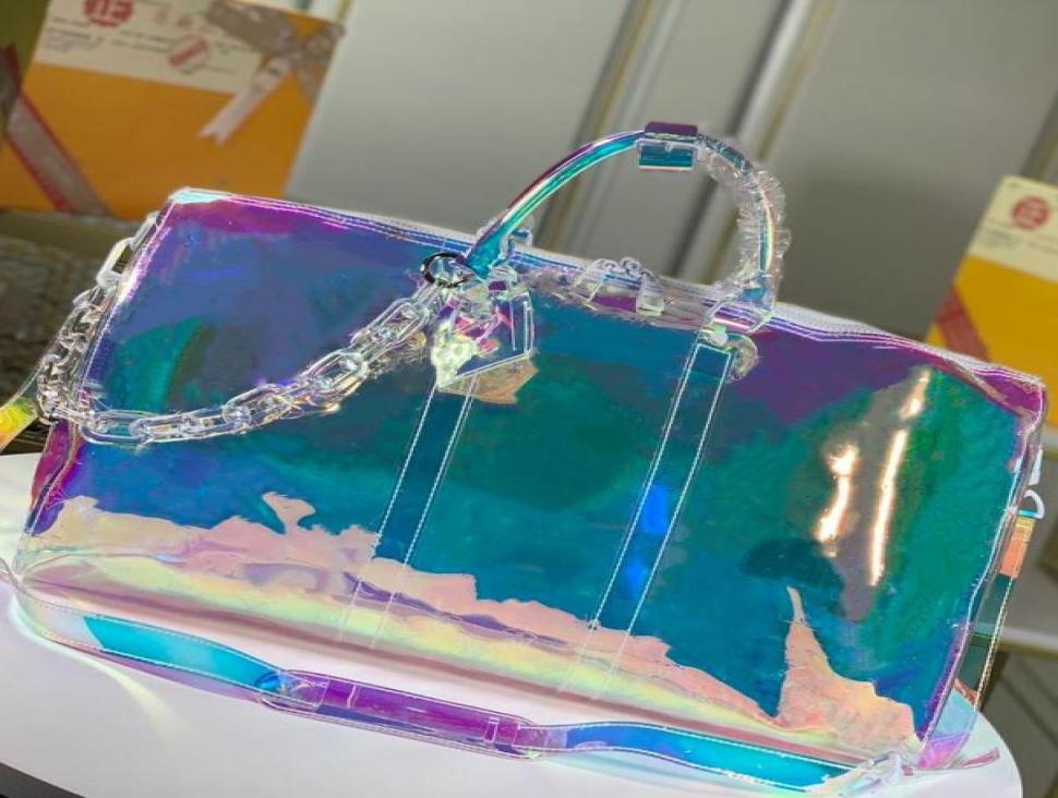 

Keepall Duffel Luggage Bags Travel Men Women Designer Laser Duffle Fashion Sport Tote Handbags Shoulder Outdoor Large Capacity Pac2826813, Multi