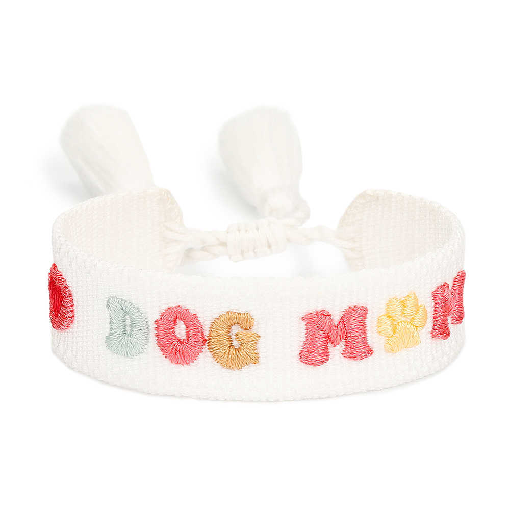 

Woven Bracelet for Dog Lovers Cat Lovers Stack Jewelry Gifts for Fur Mama