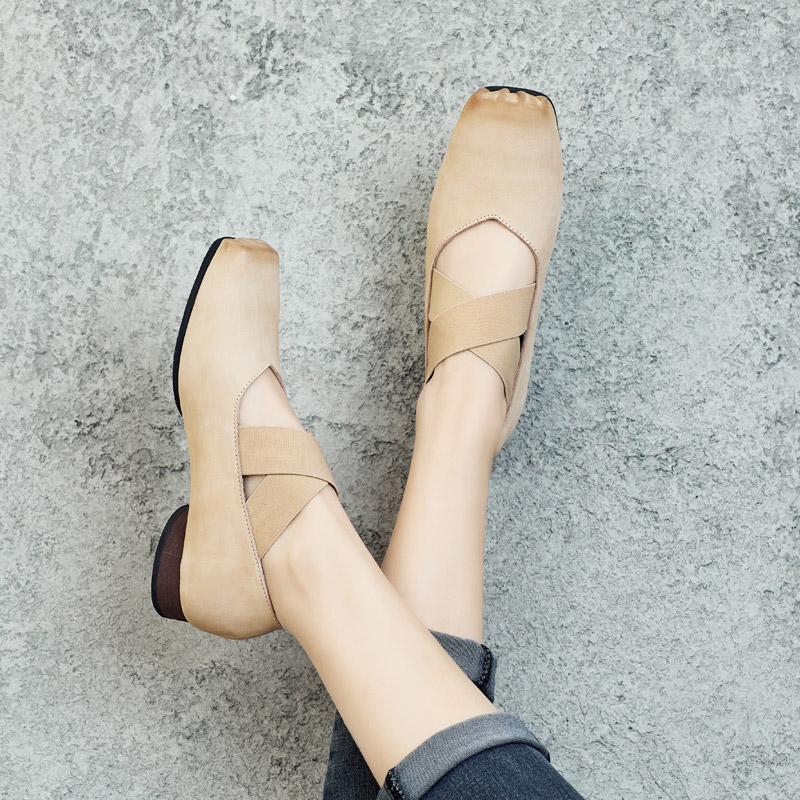 

Dress Shoes Pumps Women Leather Soft Dance Black Square Heel Genuine Handmade Heels Spring 2023, See pics