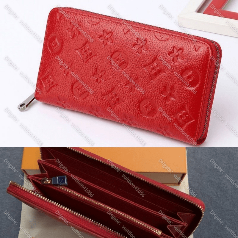 

flowers designer zipper wallets luxurys Men Women leather bags High Quality Classic Letters coin Purse Original Box Plaid card holder, L-black grid