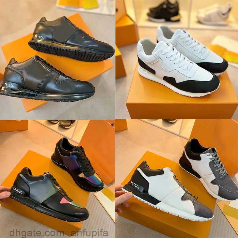 

Men Woman Casual Shoes Designer Luxury Leather Trainers 2023 Fashion Rubber Outsole Sneaker Top Classic Run Away Sneakers Mixed Color Flats Trainer Shoes with box 12, 1 black-brown flowers