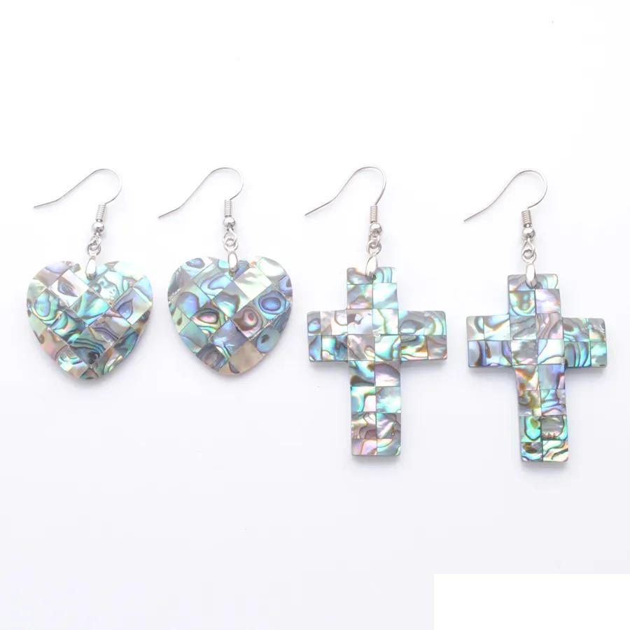 

Dangle Chandelier Natural Hook Earrings Paua Abalone Shell Bead Pendant New Zealand Olivary Earring Women Hanging Jewelry Br351 Dr Dh89C