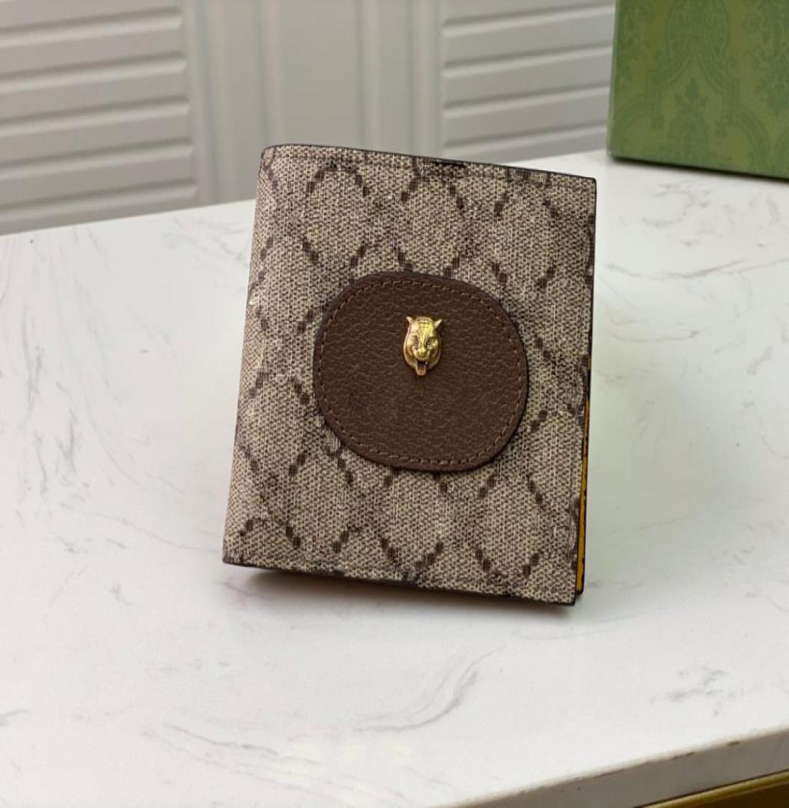 

Designer wallet Mens Womens purses High quality premium leather WEB Green Red wallets Brown 4739544134420