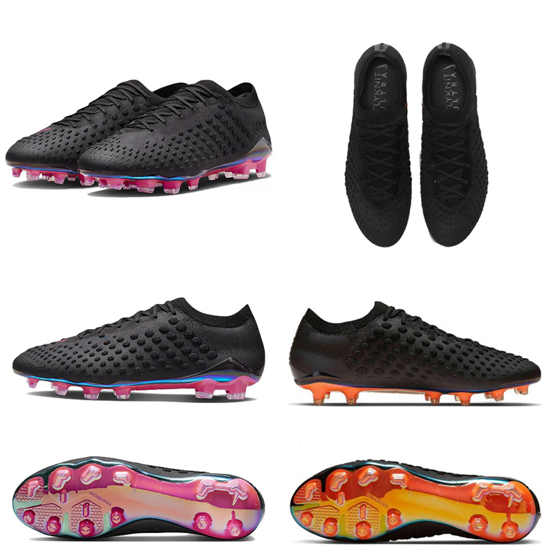 

2023 Phantom Ultra Venom FG Men Soccer Shoes Limited Edition Cleats Designer Black Pink Blast Bright Citrus Solar Orange Outdoor Football Boots, A1 39-45 black bright citrus