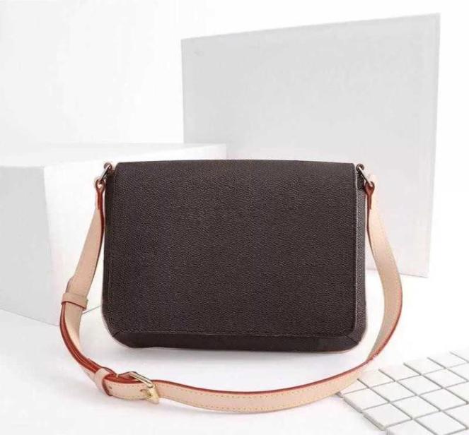 

Musette Shoulder Bag Fashion Crossbody Luxury Handbag Leather Purses Trips Messenger Travel Bags with Adjustable Strap5137333, Brown
