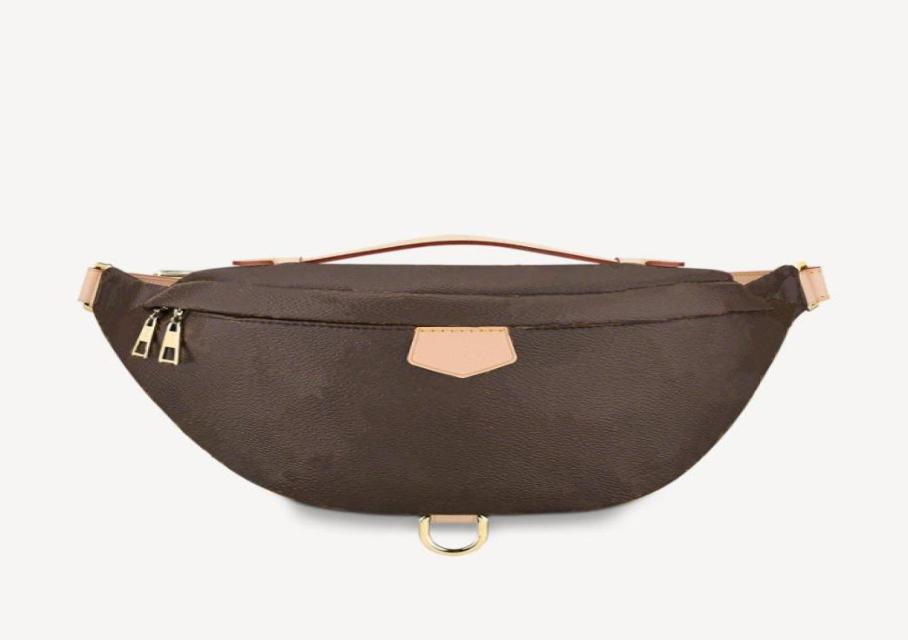 

Fashion Waist Bag Trend Unisex Bag Classic Letter Print Design High Quality Purse3831436, Brown