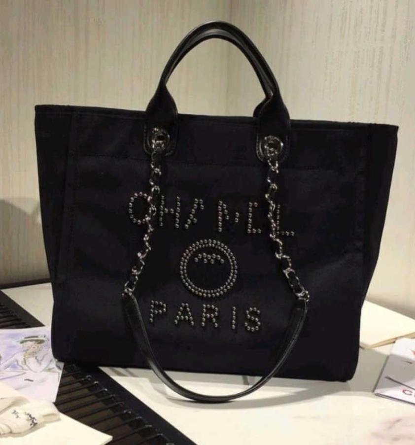 

Fashion Luxury Women039s Beach Bags Ch Brand Canvas Handbag Designers Classic Female Backpack Large Capacity Evening Bag Small 6230566, Beige