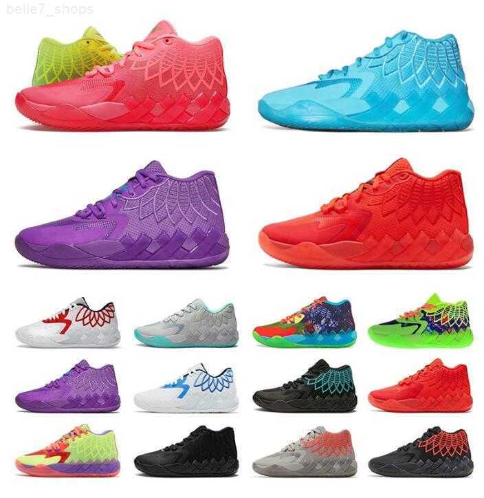 

New Lamelo Ball Shoes Rick And Morty MB 01 Mens Casual Shoe Queen City Rock Ridge Red Not From Here Triple Black Unc White Luxury Designer