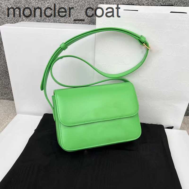 

Shoulder Bags Bright cow leather handbag TEEN TRIOMPHE Fashion shoulder messenger bag crossbody flip bag, Black