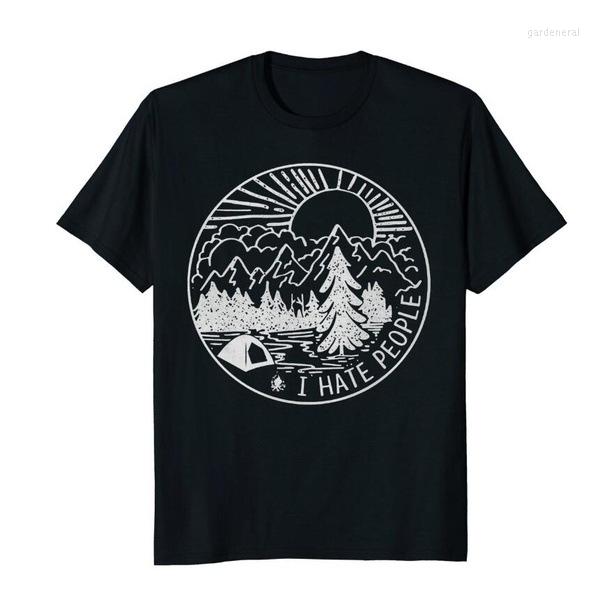 

Men' T Shirts Funny Camping Man Shirt I Hate People Print Overisze T-shirts 2023 Couple Short Sleeve Casual T-shirt Tops, Black