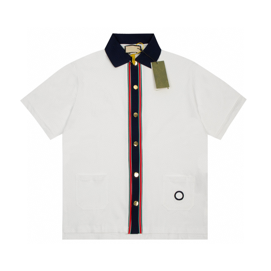 

Men's Plus Tees & Polos Round neck embroidered and printed polar style summer wear with street pure cotton f1ef1