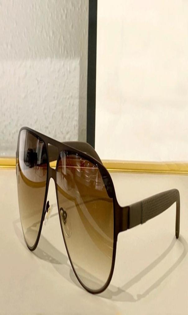 

Men Pilot Sunglasses Gradient Metal Brown Frame Sun Glasses Shades Sonnenbrille Wrap Occhiali da sole UV Eyewear with Box9769363