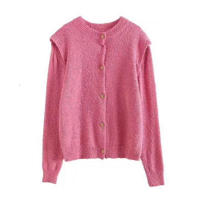 

2023 Private Shenzhen Nanyou Channel Detachable Sleeve Two Wear Knitted Cardigan Sweater Coat Female woman tops Crew Neck, White