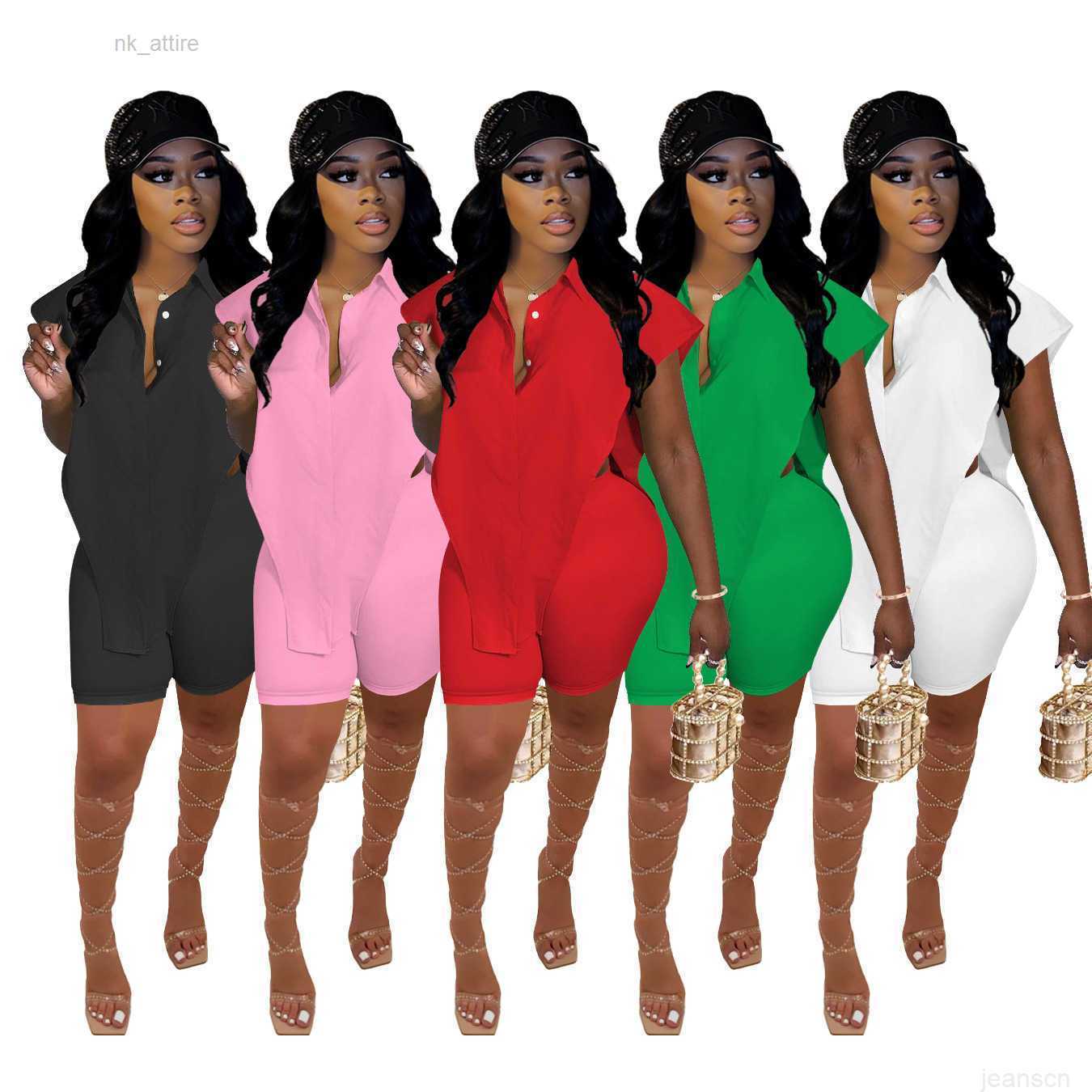 

womens clothing summer 2023 personality cardigan twopiece set button sleeveless top shorts set women xs5xl, Mix colours or leave a message