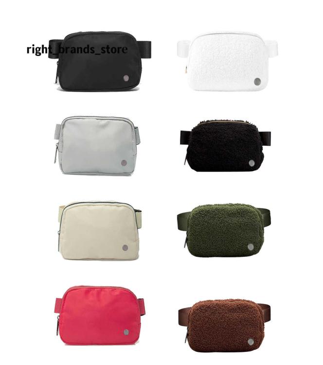 

qwertyui45 Yoga everywhere lu belt chest fleece bag Luxurys Designers woman Outdoor sport waist bag Nylon womens mens Wool Crossbo1786170, Sky blue