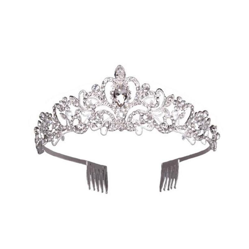 

Tiaras Crystal Tiara Crown Headband Princess Elegant With Combs For Women Young Ladies Bridal Wedding Prom Birthday Party Drop Deliv Dhbkn