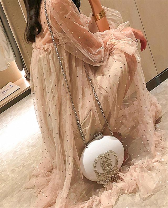 

COCO Diamond tassels Duffle the tote bag UFO Oval Crossbody Black White Evening Designers Shoulder handbags Bags Fashion Luxury Wo6738886, Sky blue