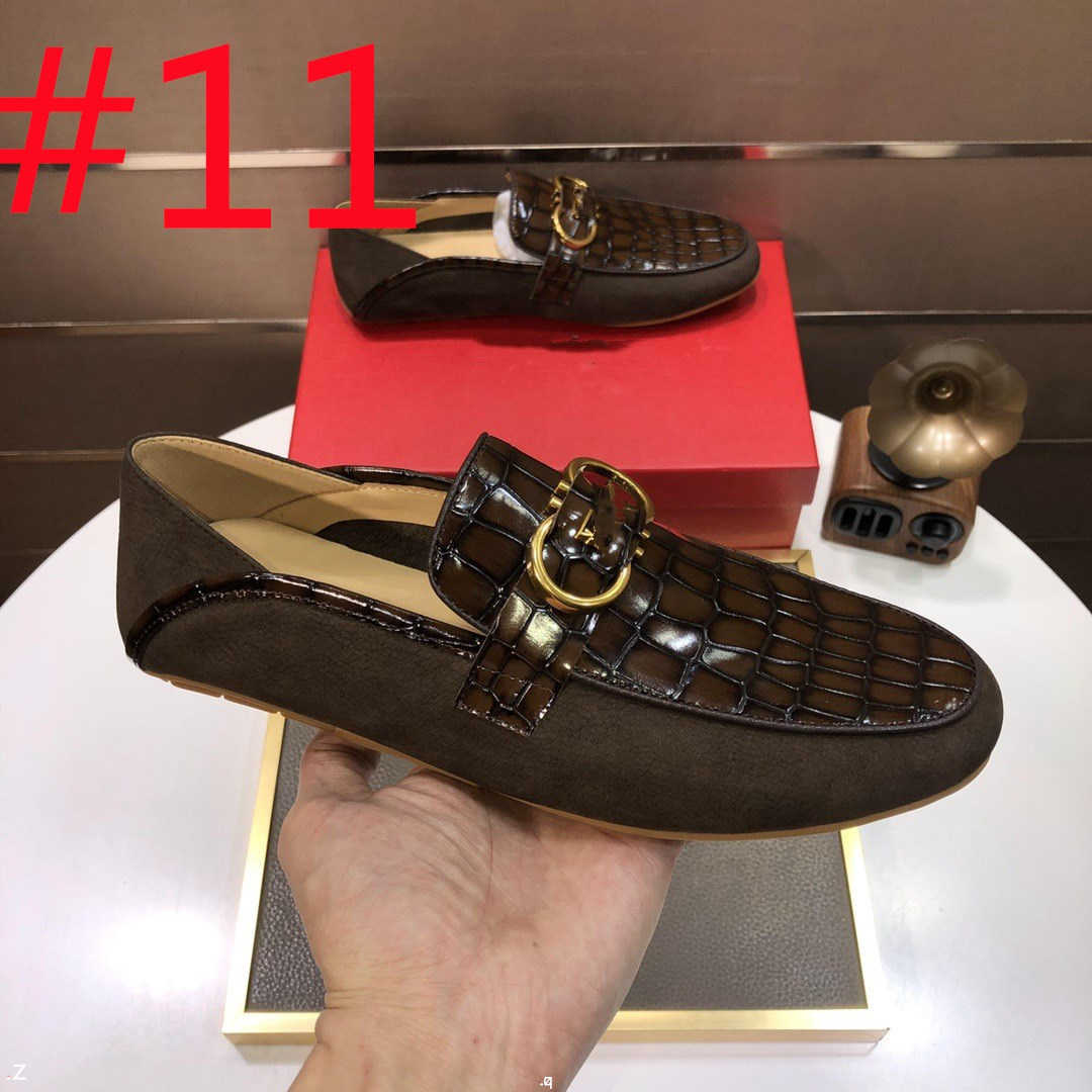 

F3/21Model Men's Loafers Luxurious Brand Suede Leather Shoes Vintage Slip-on Classic Casual Men Driving Shoes Wedding Male Designer Dre, #04