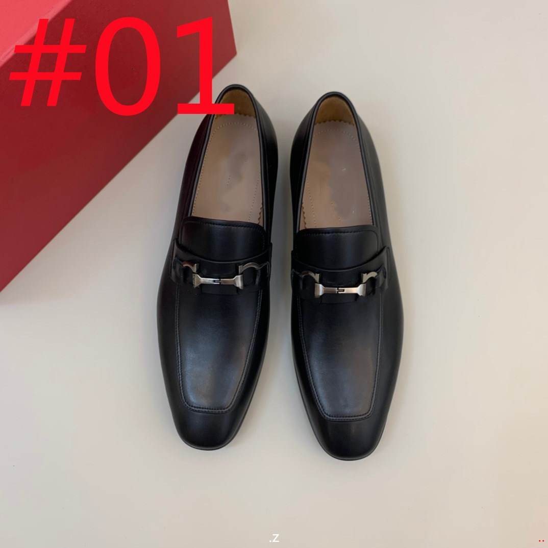 

F4/10Model 2022 New Luxurious Men's Casual Shoes Classic Low-Cut Embossed Leather Shoes Comfortable Business Designer Dress Shoes Man L, #08