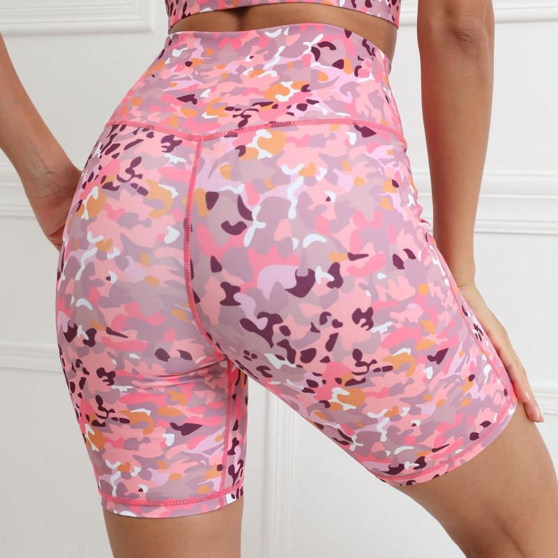 

Active Shorts 2023 Digital Printing Running Hip Lifting Pants Fitness High Top Sports Yoga For Women, Pink