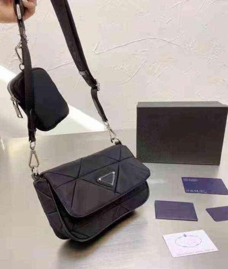 

designersFashion highend brand luxury unisex shoulder bag waterproof cloth material casual allmatch diagonal3973072, Black