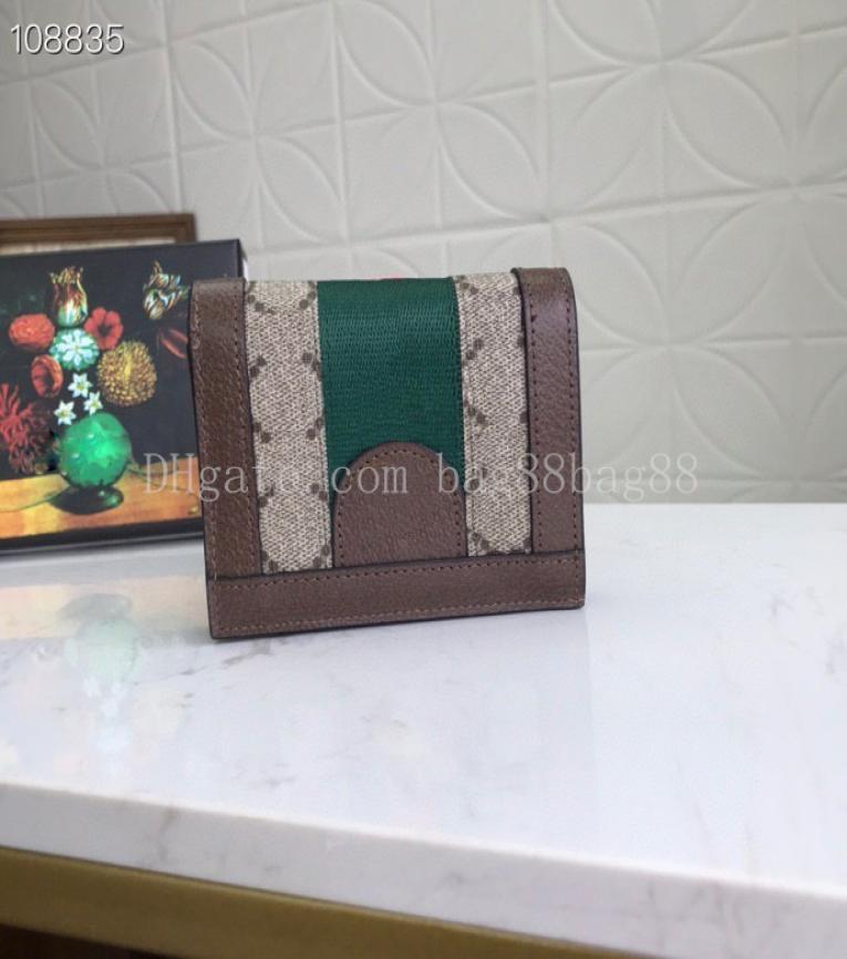 

High quality men and women wallets designer card holder new fashion purse coin purse Ghome clutch bag 5231552695392, Red