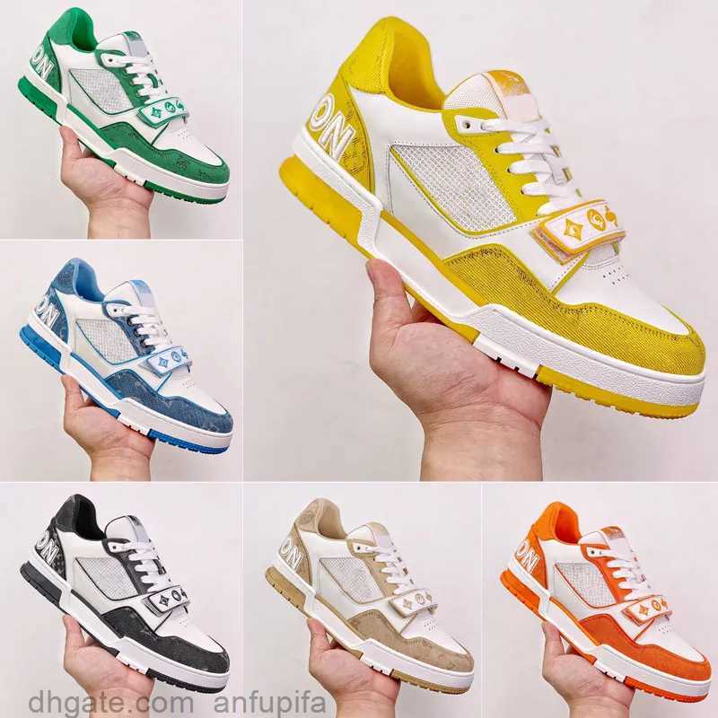 

Mens Womens Retro Casual Shoes Embroidered Denim Sneakers Designer Outdoor Coach Thick Soled Breathable Running Shoes Size 36-45, Lake blue