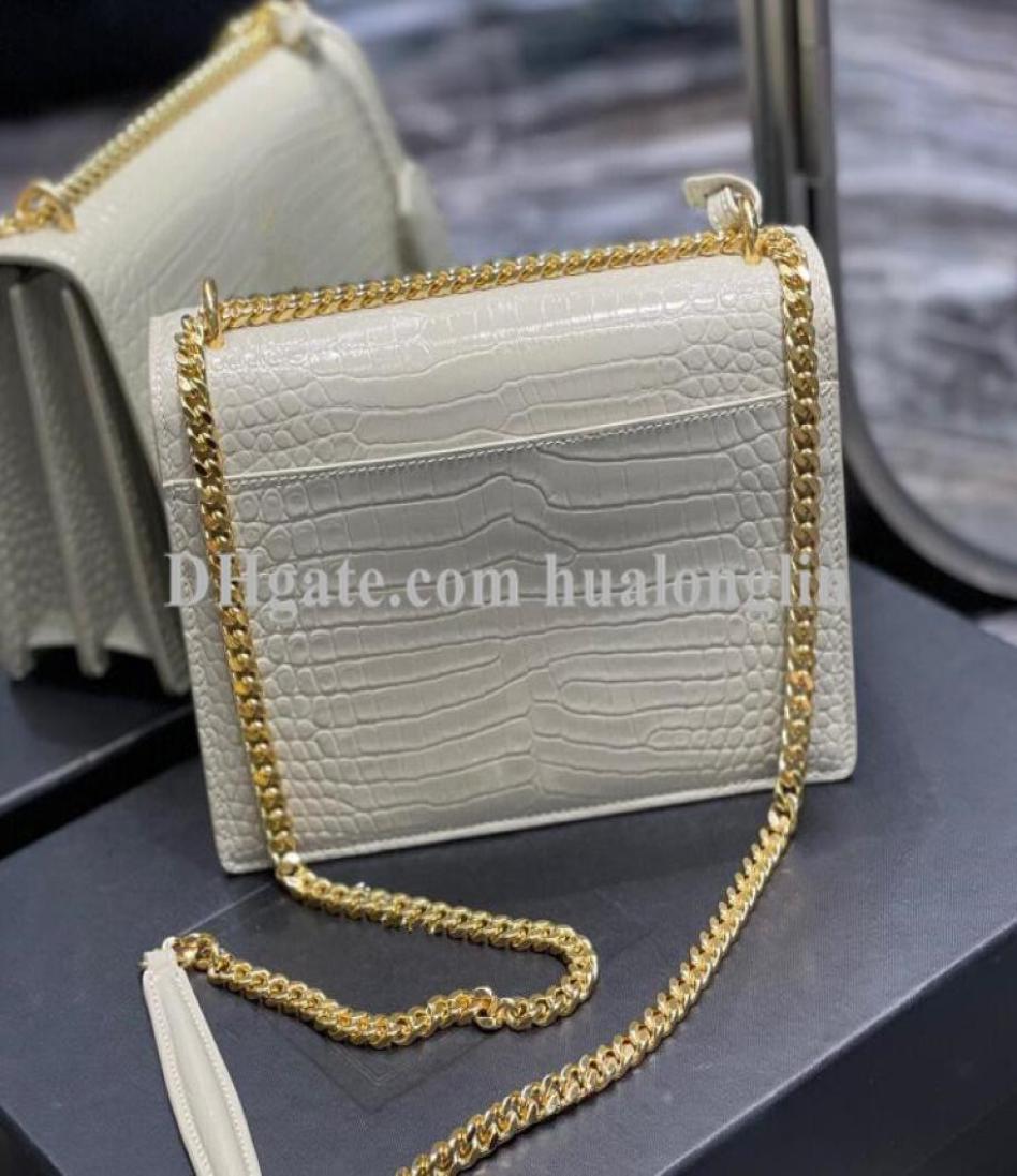 

Fashion Shoulder Handbag Woman Bag Women Purse Clutch Original box lady bags handbags designer alligator7546480, Sky blue
