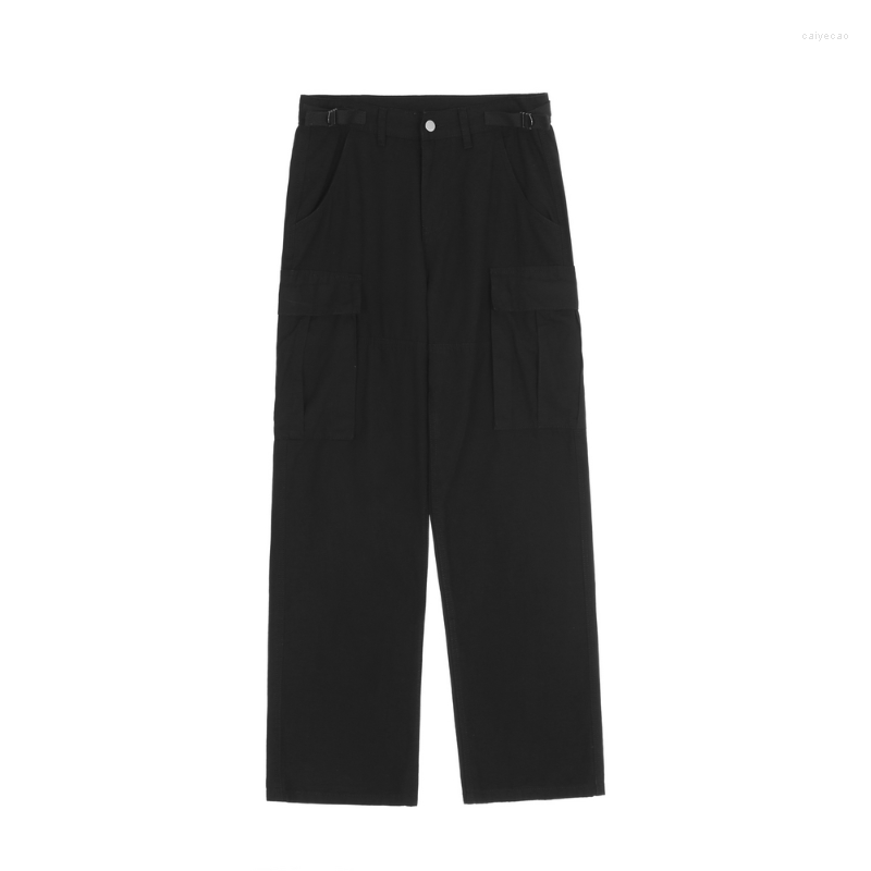 

Men' Pants 2023 Streetwear Men' Multi-pocket Cargo High Street Retro Straight Summer Harajuku Casual, Black