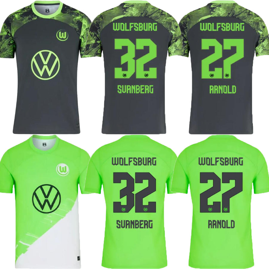 

23 24 VfL Wolfsburg Soccer jerseys LACROIX VAN DE VEN 2023 2024 ARNOLD SVANBERG Football Shirt MARMOUSH WIND WALDSCHMIDT WIMMER NMECHA GERHARDT Camisetas top, White