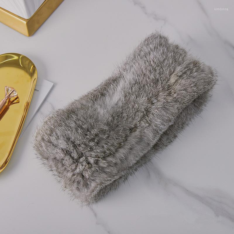 

Scarves Pudi Women Real Fur Scarf Ring Winter Girl Female Knitted HeadBand SF279