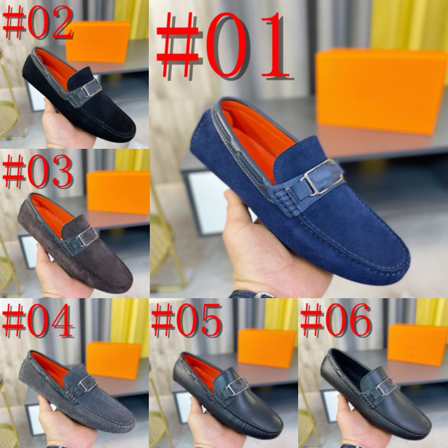 

13Model Man Summer Fashion Luxurious Handsewn Genuine Leather Suede Shoes Men Designer Loafers Male Breathable Loafer Footwear Male Comfy Mo, #09