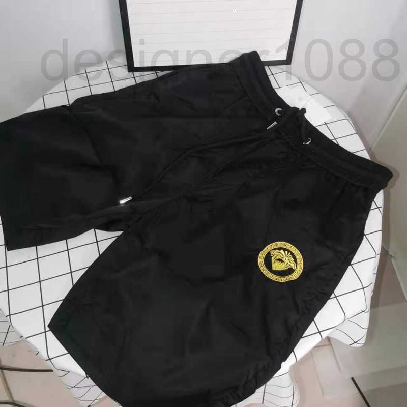 

designer mens embroidered shorts Medusa plus size beach pants man burb fashion cropped loose casual nylon quick drying straight leg 81HQ