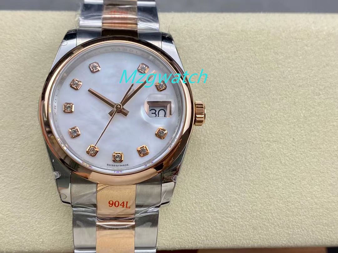 

GMF watch 3235 Mechanical movement 904L fine steel Jubilee Bracelet Oyster Bracelet Sapphire crystal glass waterproof 36MM, As shown