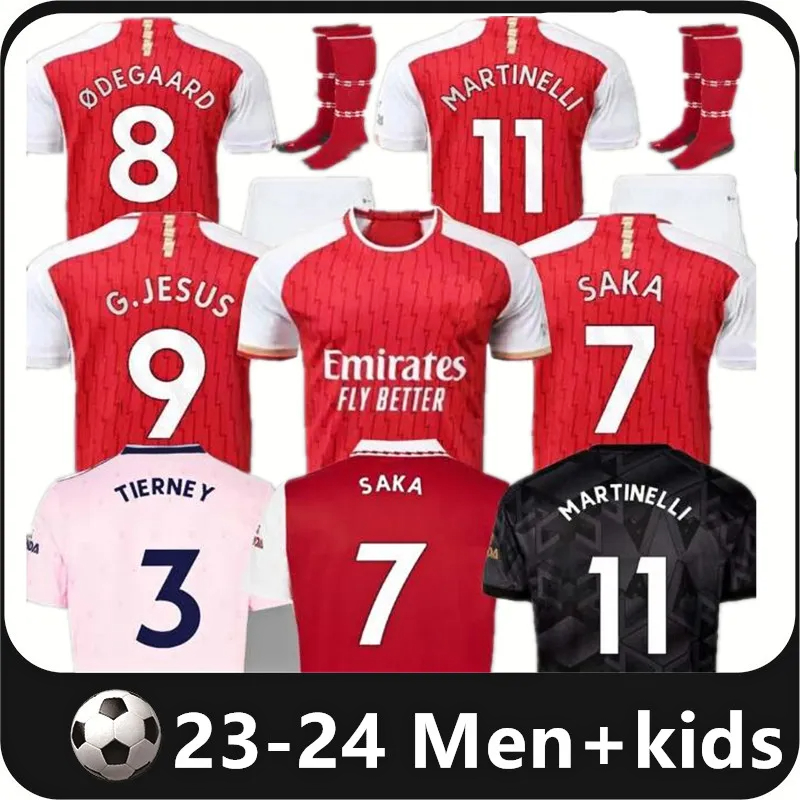

23 24 ARSen SAKA soccer jerseys GABRIEL JESUS SMITH ROWE PEPE VIEIRA MARTINELLI Men kids kit football shirt 2023 2024 Camiseta de futbol TIERNEY maillot foot, Home kit