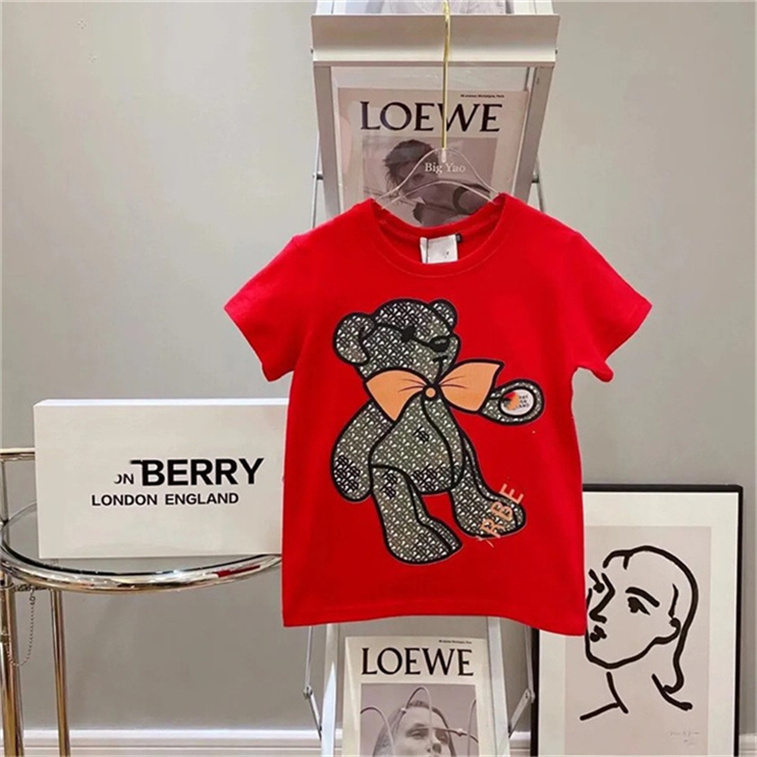 

Summer men's and women's children's casual cotton alphabet print T-shirt fashion children's designer short sleeve top everything trend pioneer favorite 90cm-160cm B2