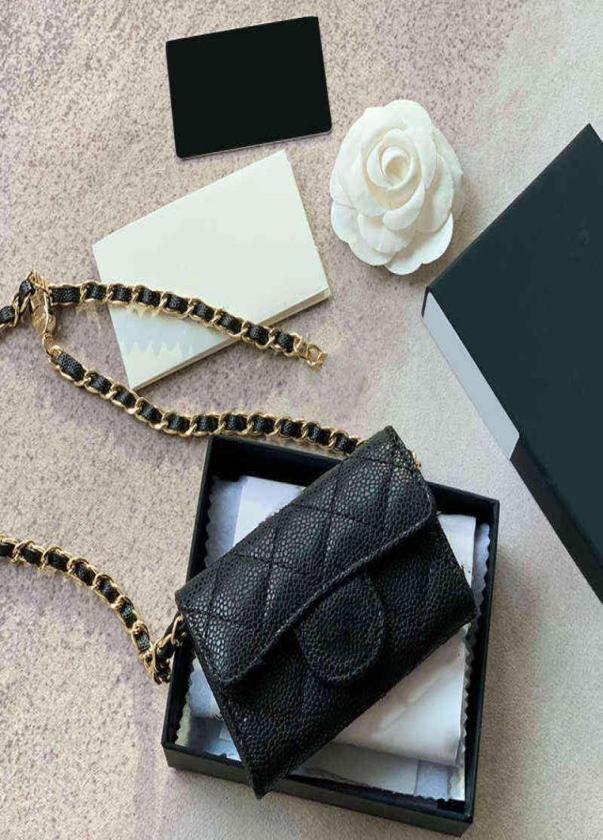 

5A2022w LambskinCaviar Waist Bust Card Holder Bags Gold Matelasse Chain Crossbody Shoulder Luxury Designer Classic Mini Flap Quil3675458, Light pink