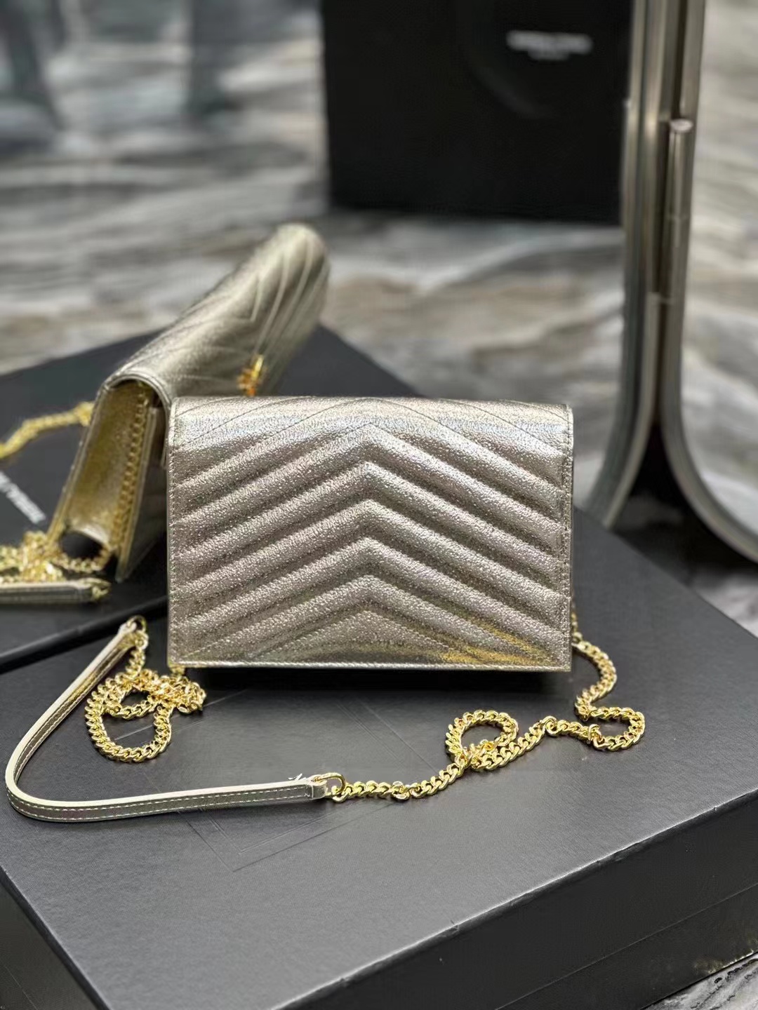 

Woman Totes Bag Handbag Purse Original Box Date Code Fashion Shoulder Bags Wholesale Checker Plaid flower Wallet, Brown