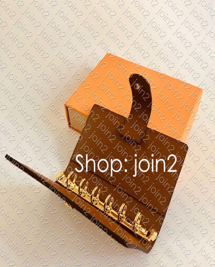 

Wallets MEDIUM SMALL RING AGENDA COVER F Notebook Key Credit Card Holder Case Cle Wallet1032161, Dark red