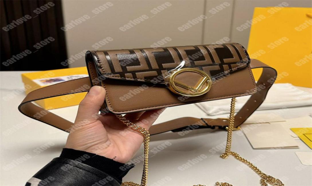 

Luxury Chain Belt Waist Bags Designer RAMA Bum Bag Women Men Classic Letter Shoulder Bag Lady Fashion Bumbag Fanny Pack Wallet Wit7680813, Brown
