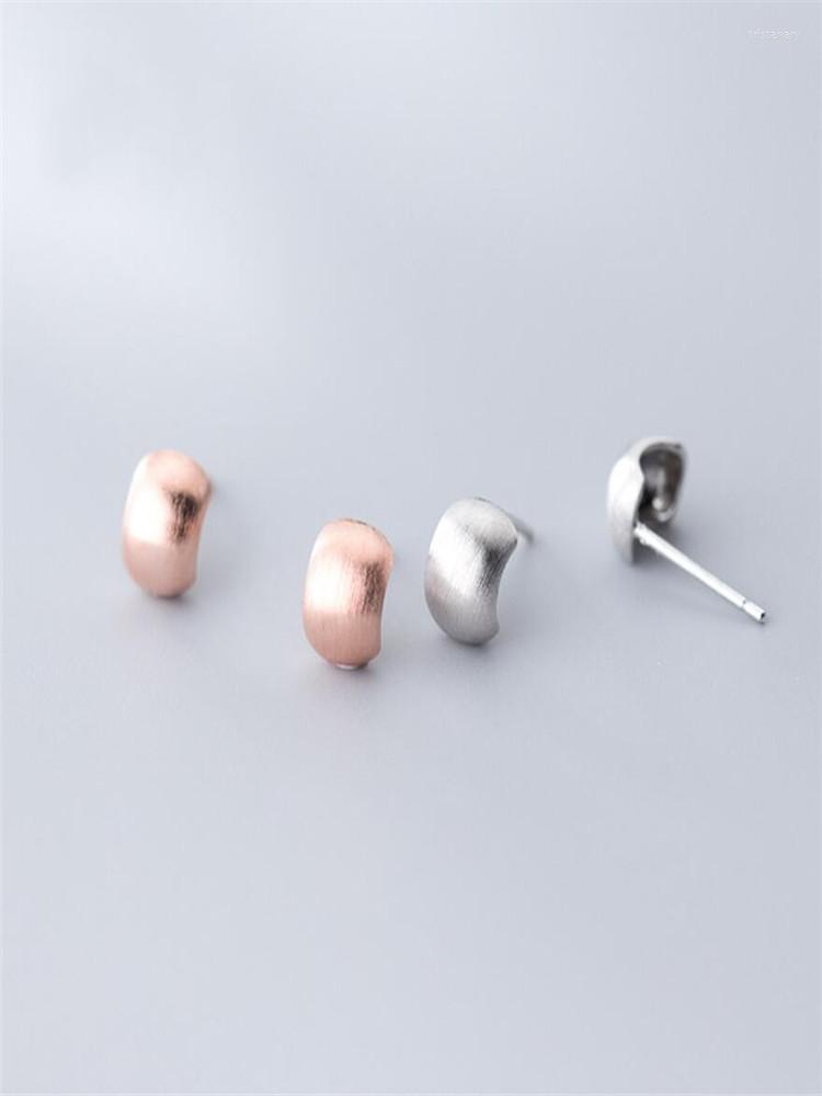 

Stud Earrings Real 925 Sterling Silver Geometric Fashion Women Fine Jewelry Minimalist Cute Party Wedding Accessories Gift