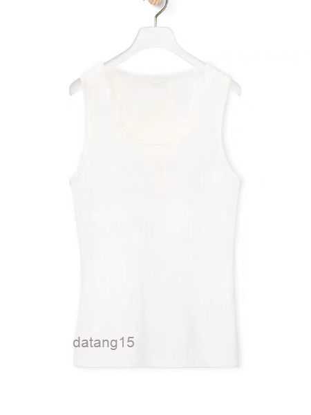 

Women Cropped Top t Shirts Tank Anagram Regular Cotton Jersey Camis Female Femme Knits Tees Designer Embroidery Knitted Sport Breathable Yoga Vest Tops 1 GB9X, White