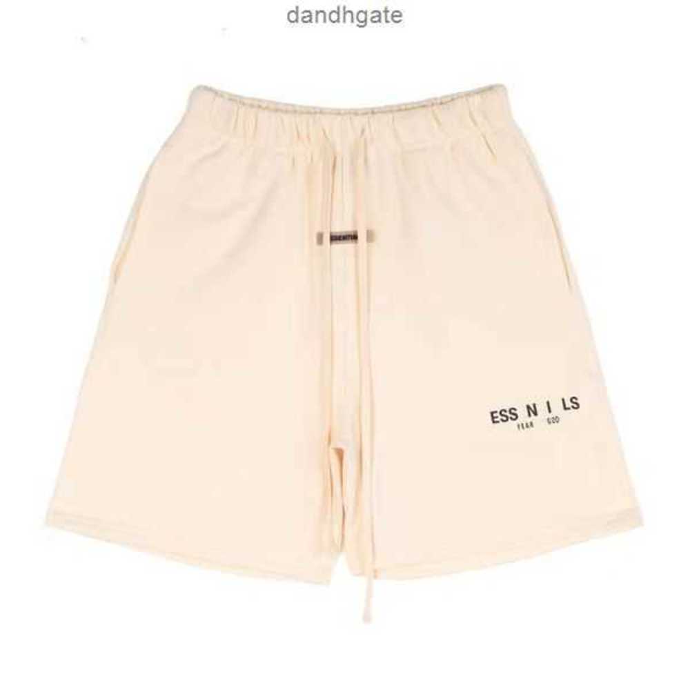 

Designer FOG High-Quality Men's And Women's Streetwear Shorts Fashion Draw Rope Reflective Knee Length Pants 6 Colors Optional wholesale high quality BYSN, Beige