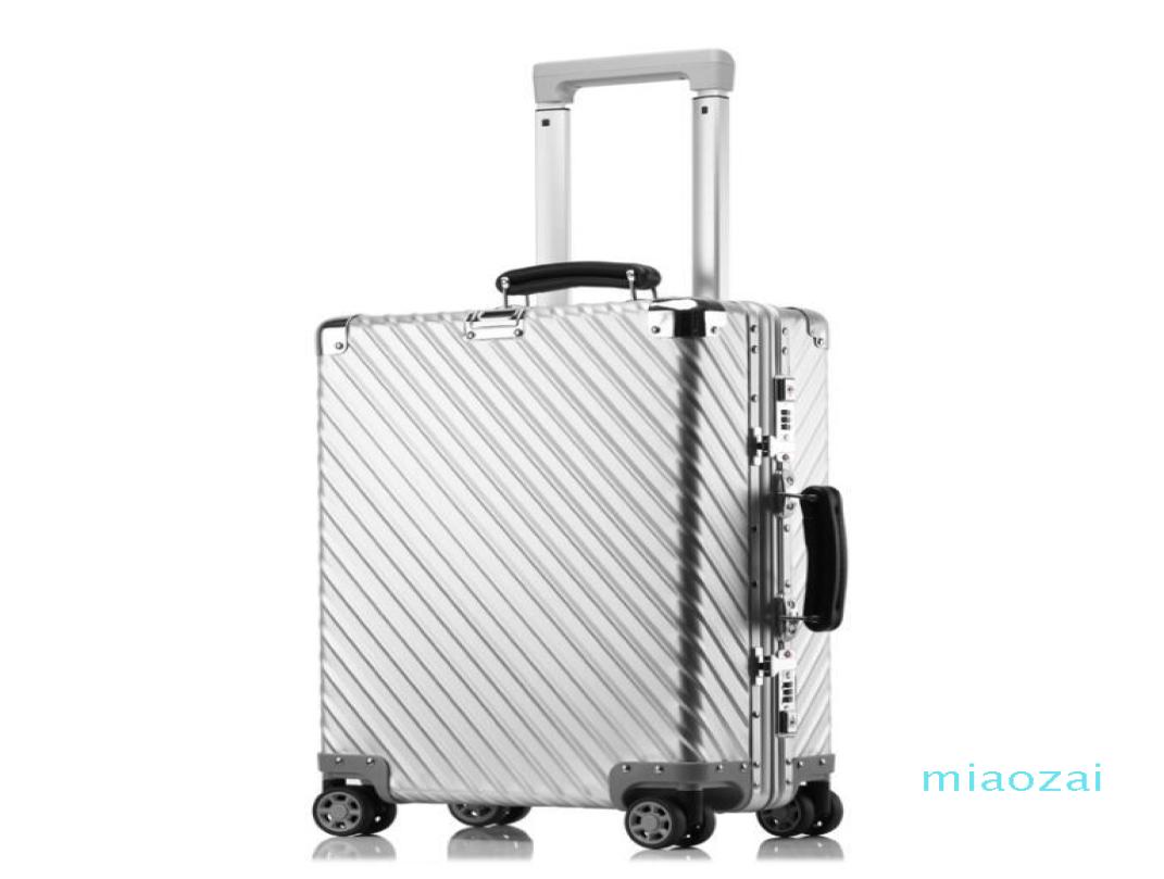 

Suitcases 20quot24quot29quot Inch Luxury Suitcase Trolly Bag Vintage Aluminium Luggage With Wheels7308801