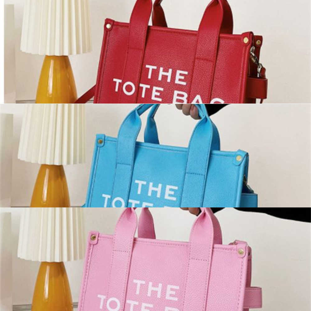 

Marc Designer Famous the Tote Bag Shoulder Lady Large Cross Body Men Cool Practical Casual Square Wallets Capacity Plain Handbags Women Great Coin JacobsWTMO, Red