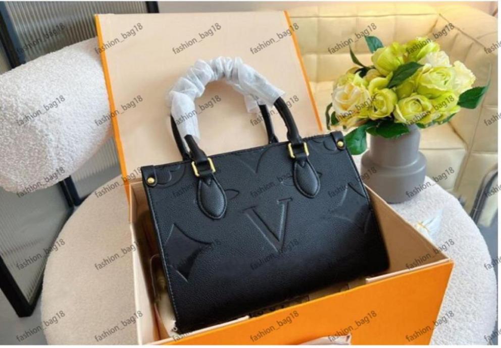 

2023 Luxury Totes Designer Bag Womens Handbags Onthego Tote Bag Crossbody Flower Ladies Casual PVC Genuine Leather Purse Shoulder 6731375, Blue