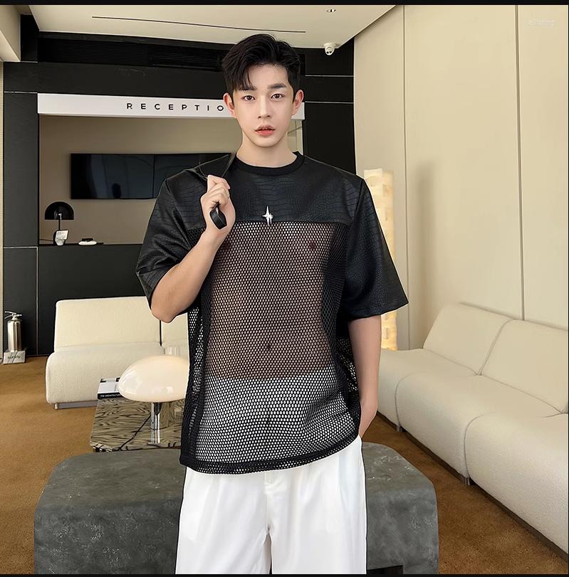 

Men's T Shirts J05310Fashion Men's Tops & Tees 2023 Runway Luxury European Design Short Print Party Style T-Shirts, Black