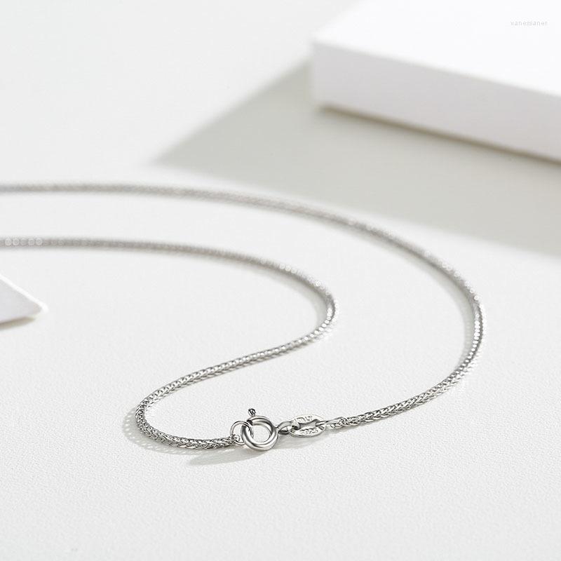 

Chains 1.2mm 40-80cm Thin 925 Sterling Silver Chopin Chain Necklace Women Mens Italy Jewelry Kolye Collares Collane Collier Ketting 1mm